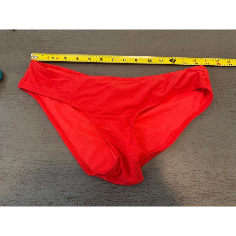 Xhilaration Red Ruched Back Bikini Bottoms Swimwear Medium